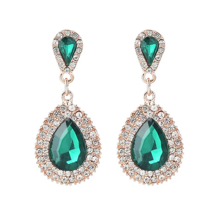 Women's Alloy Gemstone Earrings - Grocery