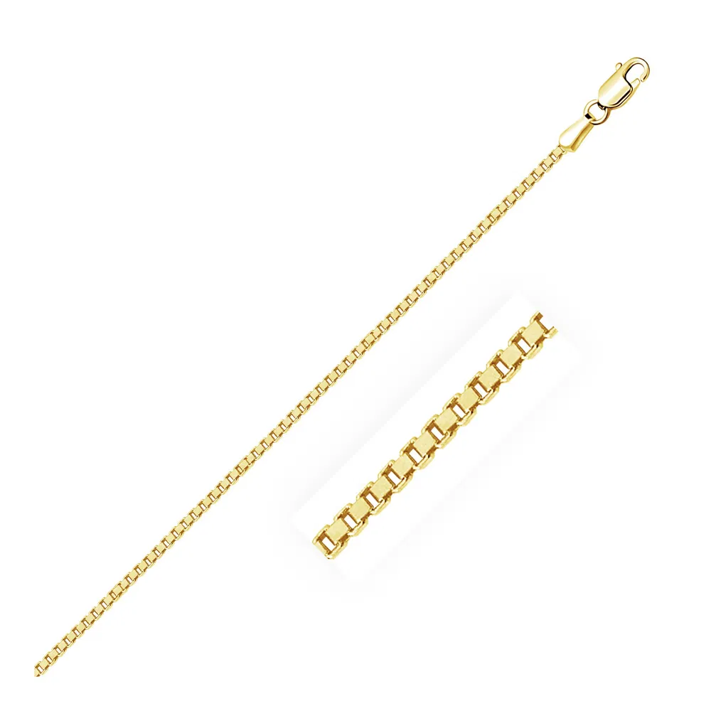 14k Yellow Gold Classic Box Chain 1.4mm - Grocery