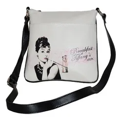 White Licensed Breakfast at Tiffany Messenger Bag - Grocery