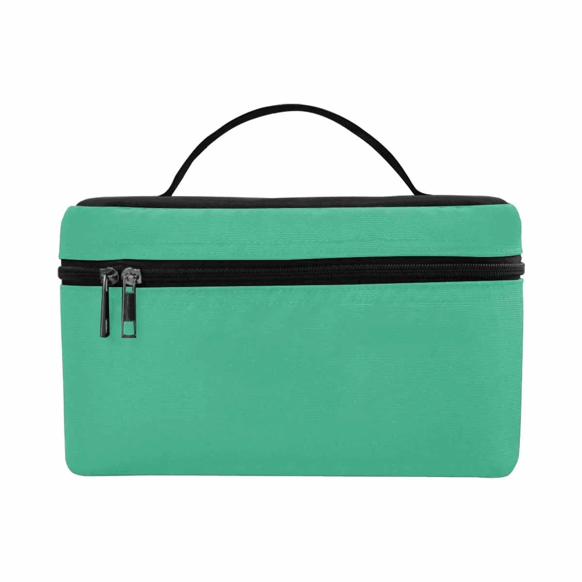 Cosmetic Bag, Mint Green Travel Case - Grocery