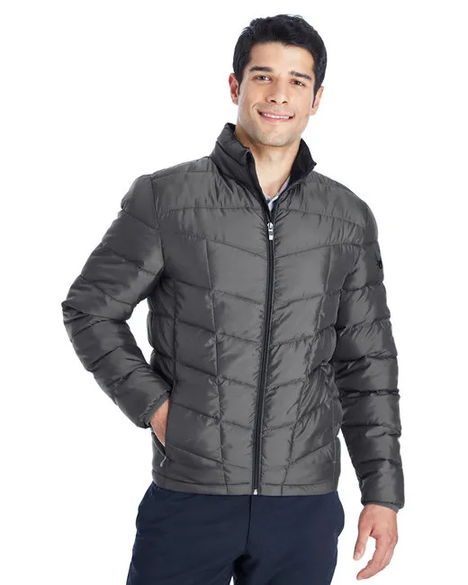 Men's Pelmo Insulated Puffer Jacket - BLACK/ RED - S - Grocery
