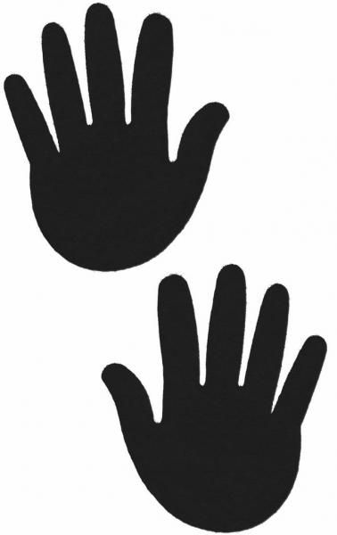 Hands Black Pasties O/S - Grocery