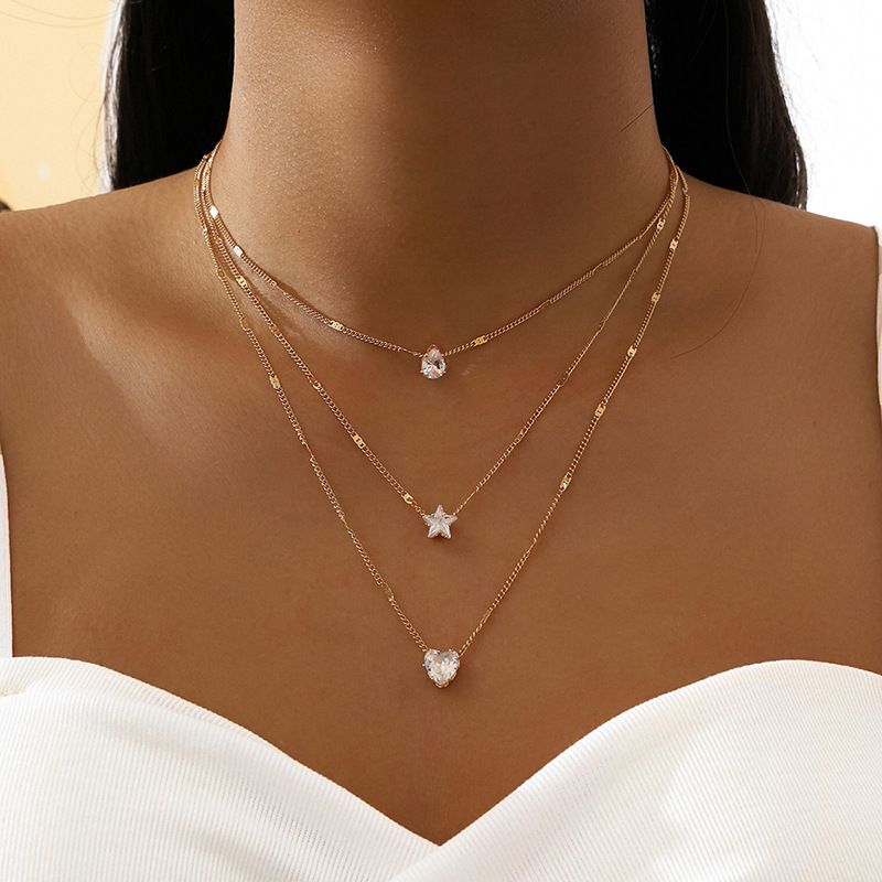 Minimalist Round Stick Pendant Necklace for Women Pearl Clavicle Necklace Leaves Long Chain Fashion Jewelry Statement Girl Gift - Grocery