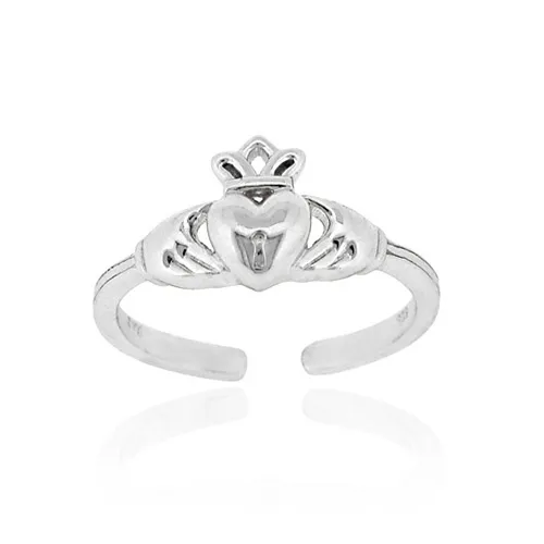Sterling Silver Claddagh Toe Ring - Grocery