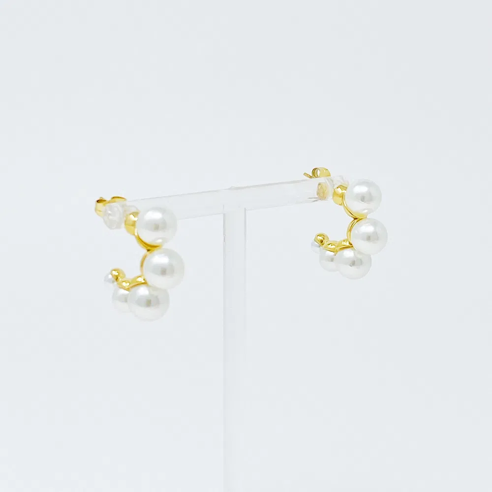 Andante Pearl Hoop Earrings - Grocery