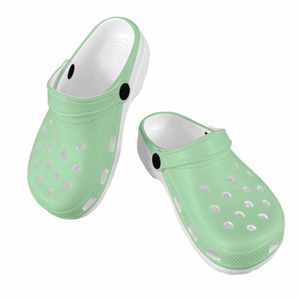 Celadon Green Clogs For Youth - Grocery