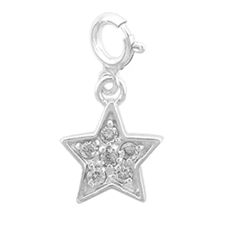 Sterling Silver Star Novelty Charm - Grocery