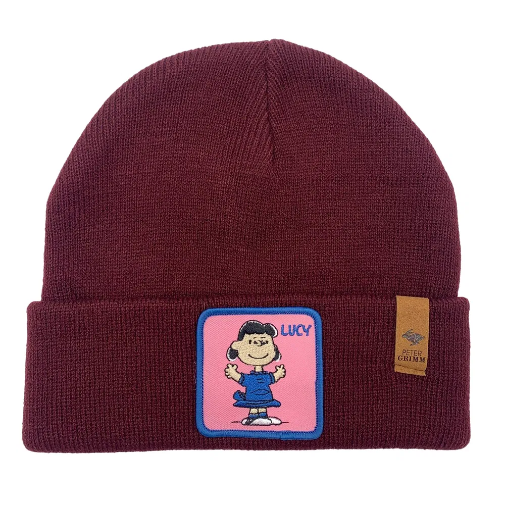 Peanuts Lucy Acrylic Beanie Cap Hat - Grocery