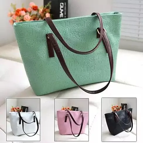 Folklore Tote With Embossed Art - Grocery