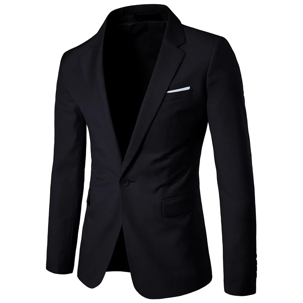 Men's Solid Color Suits, Slim Fit Blazers, Single Button Suits - Grocery