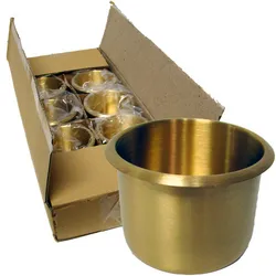 Brass Drop-In Cup Holder - Grocery