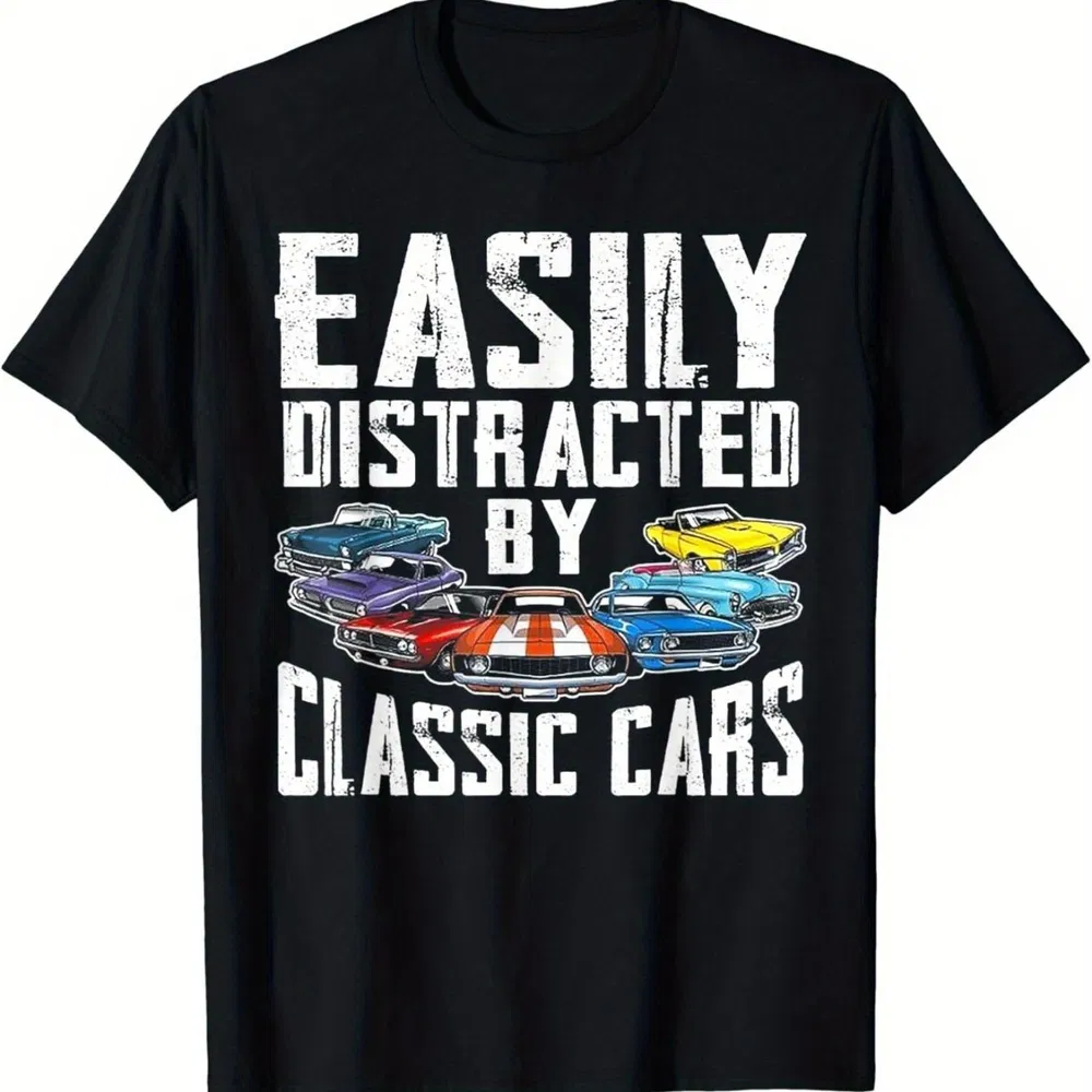 Easy To Be Distracted By Classic Car T-shirts - Grocery