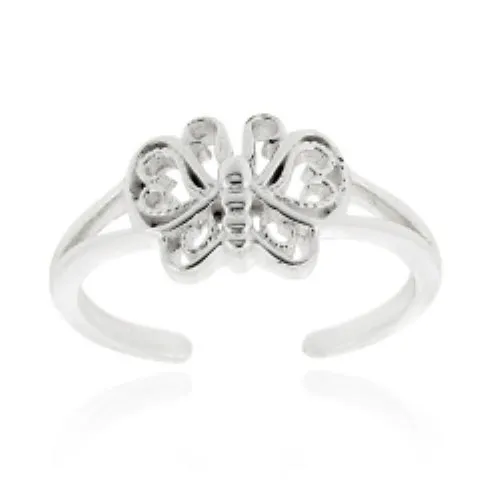 Sterling Silver Butterfly Toe Ring - Grocery