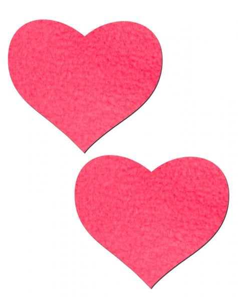 Heart Neon Pink Pasties O/S - Grocery