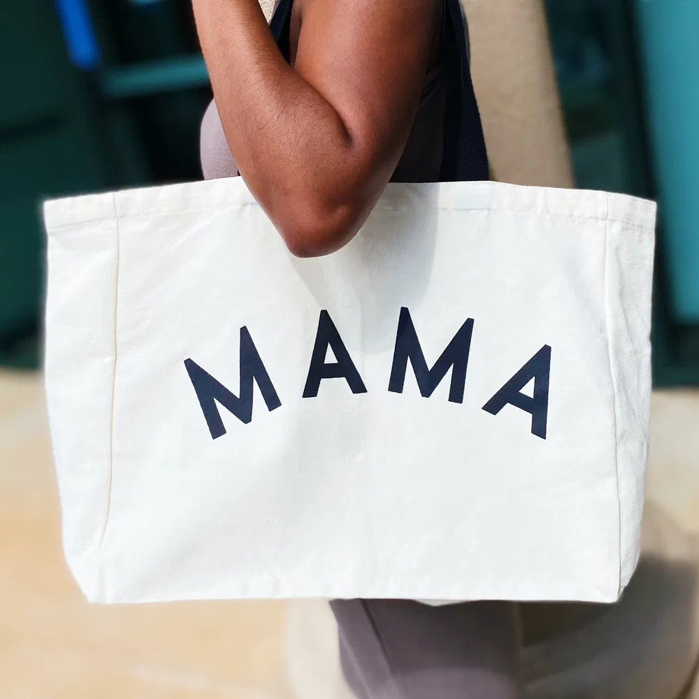 Mama Canvas Tote - Grocery