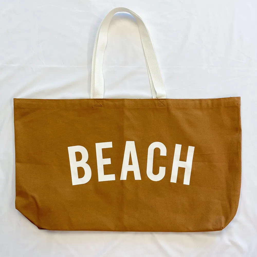 Simply The Beach Canvas Tote - Grocery