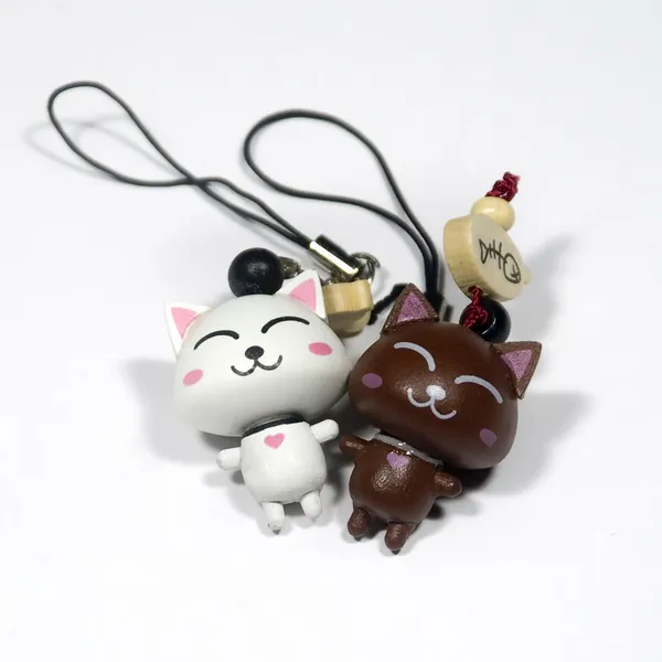 Happy Cat-2 - Cell Phone Charm Strap / Camera Charm Strap / Handbags Charms - Grocery