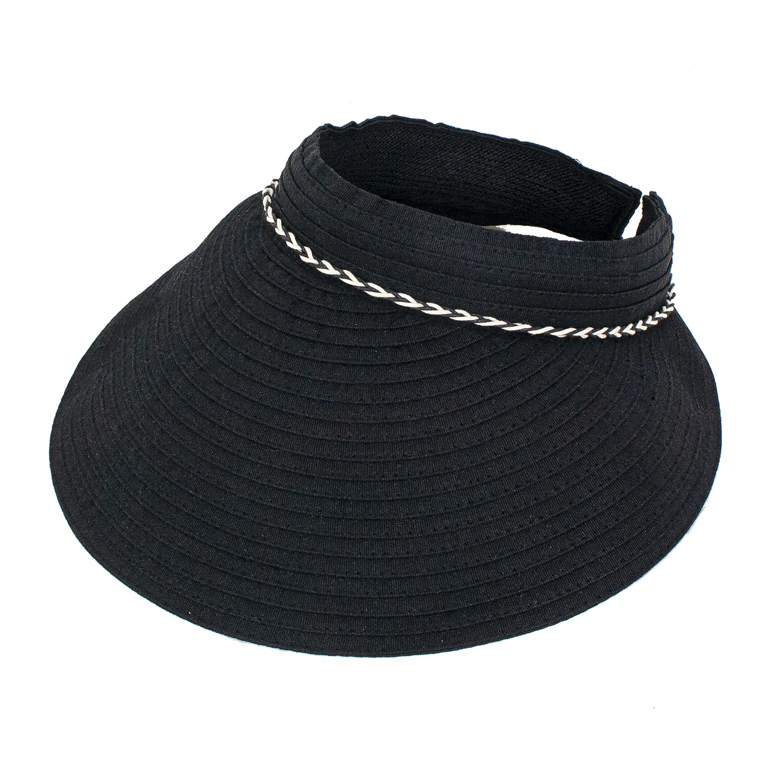 Iris Poly Ribbon Visor Hat - Grocery
