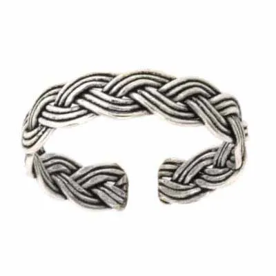 Sterling Silver Braided Toe Ring - Grocery