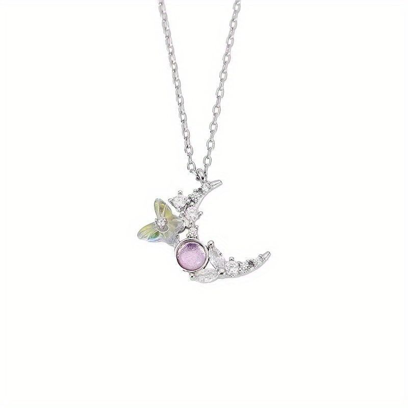 Chinese Style Butterfly Dream Girlfriend Necklace 3 Style Female Clavicle Chain Graduation Party Holiday Gift - Grocery