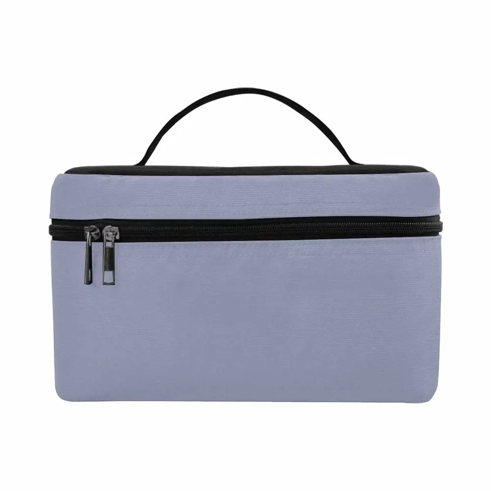 Cosmetic Bag, Cool Gray Travel Case - Grocery