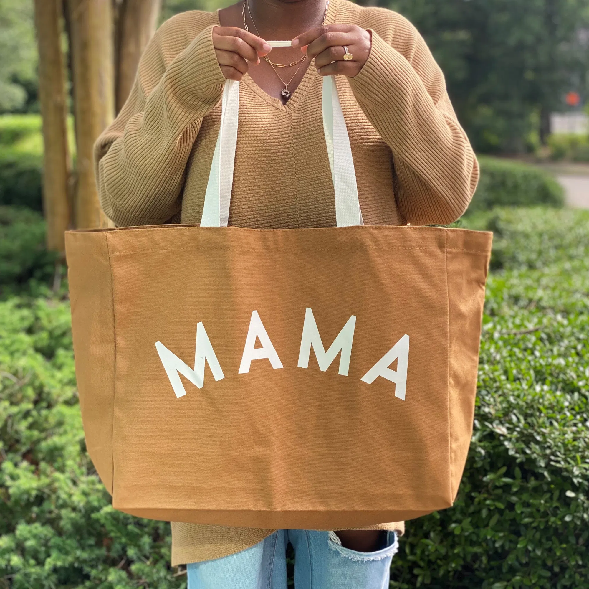 Mama Canvas Tote - Grocery