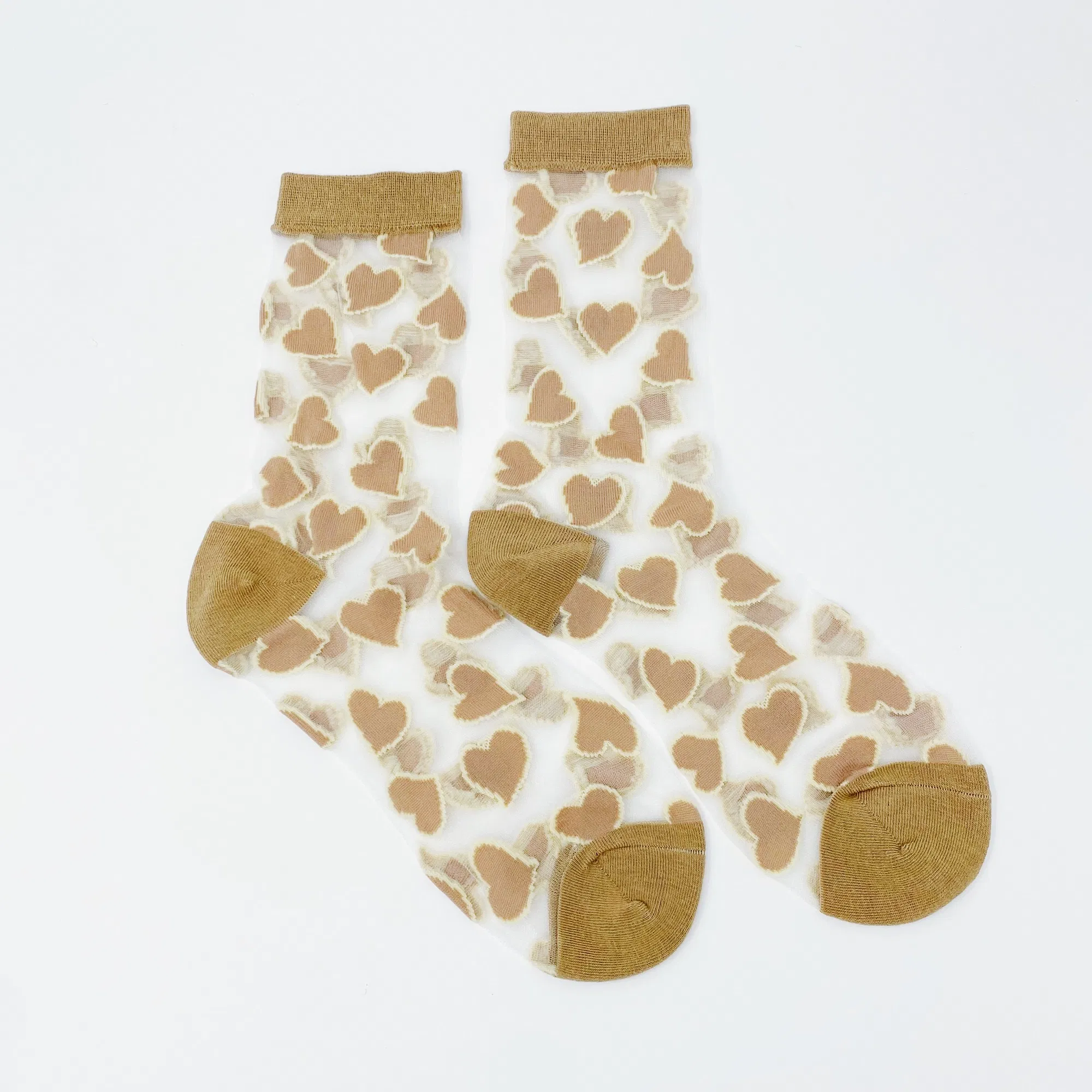 Heartful Love Sheer Socks - Grocery