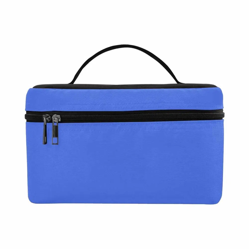 Cosmetic Bag, Royal Blue Travel Case - Grocery