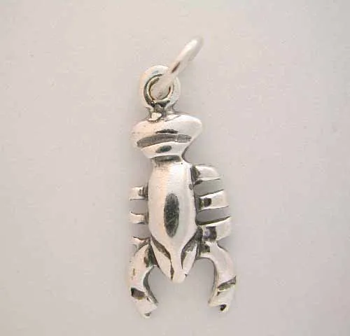 Silver SCORPION CHARM SCORPIO Zodiac - Grocery