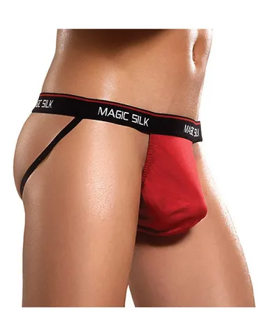 100% Silk Jock Strap Red S/M - Grocery