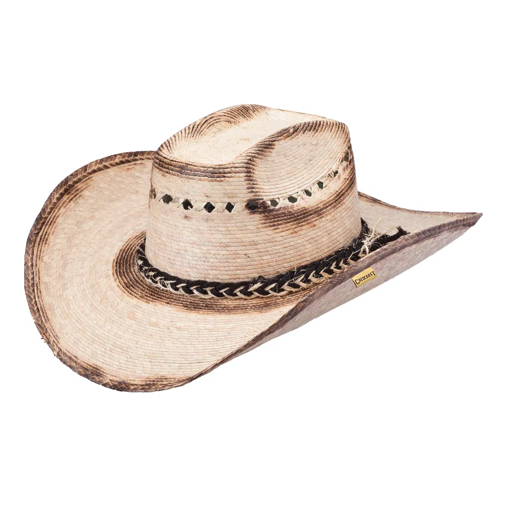 Deacon Palm Leaf Western Hat - Grocery