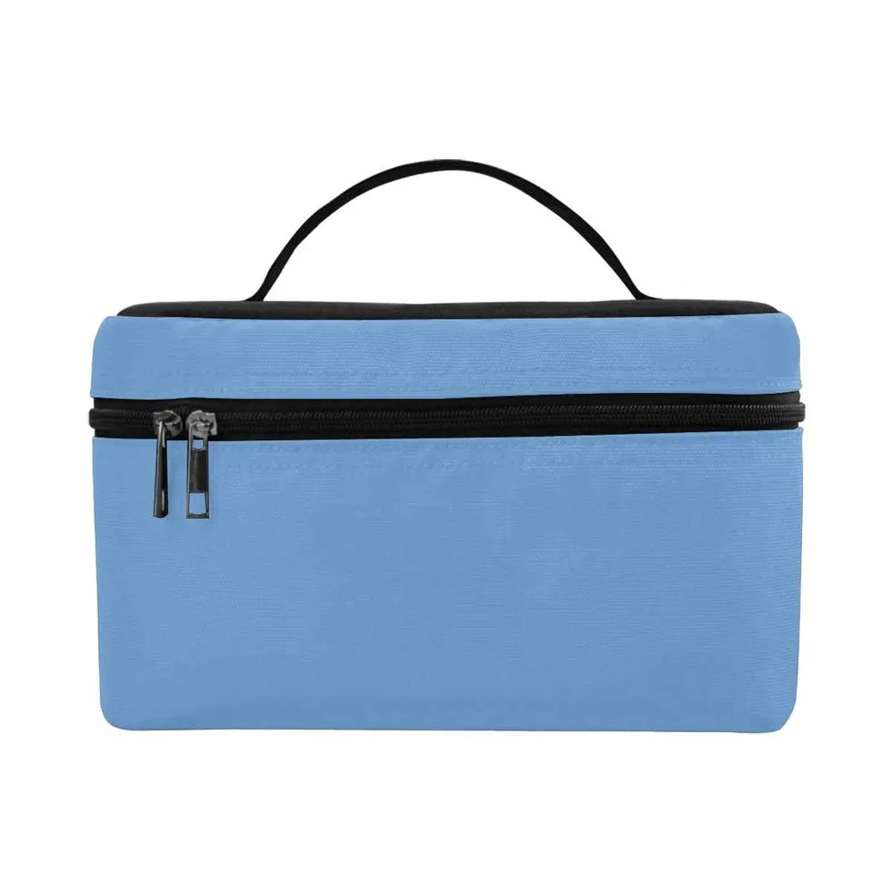 Cosmetic Bag, Blue Gray Travel Case - Grocery