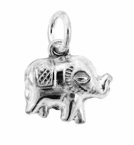 Sterling Silver Asian Elephant Charm - Grocery