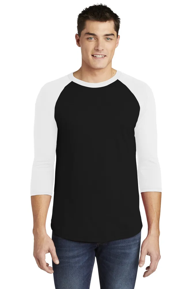 American Apparel Poly-Cotton 3/4-Sleeve Raglan T-Shirt BB453W - Grocery