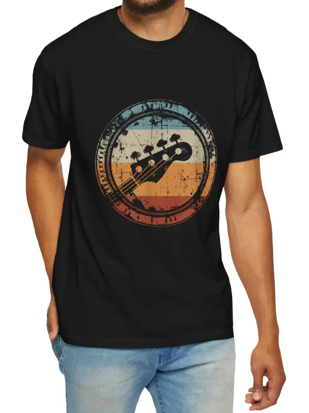 Men's Round Neck Fashionable Short Sleeved Shirt - Grocery