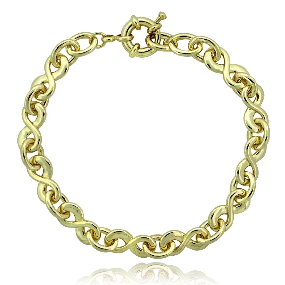Gold Tone Infinity Link Bracelet - Grocery