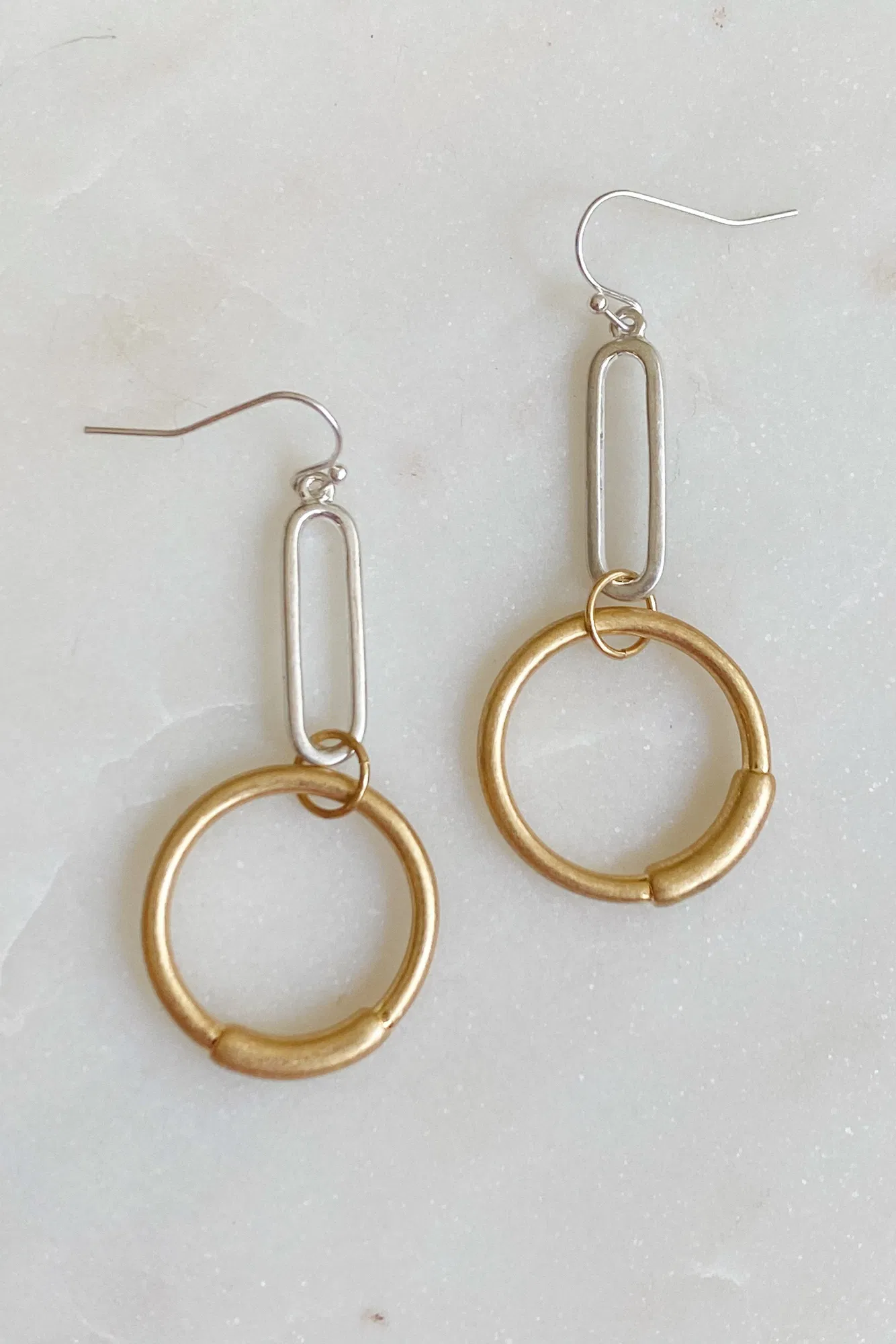 Linked Shapes Earrings - Grocery