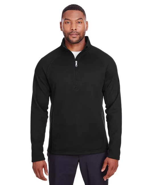 Men's Constant Half-Zip Sweater - BLACK HTHR/ BLK - S - Grocery