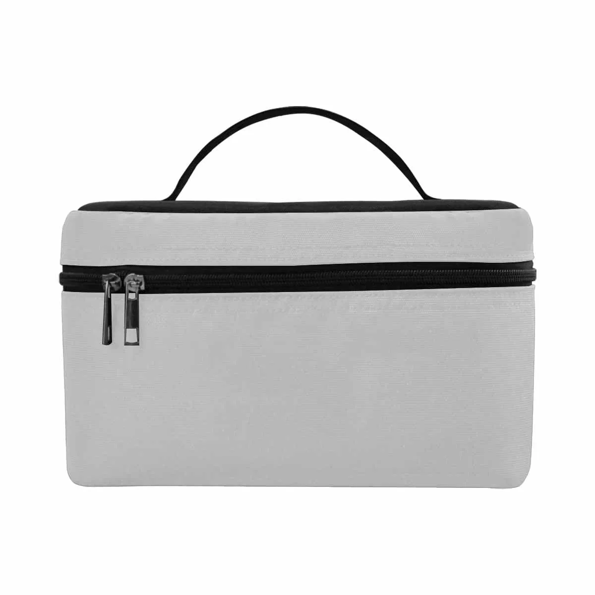 Cosmetic Bag, Light Grey Travel Case - Grocery