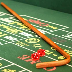 36-Inch Rattan Craps Dice Stick - Grocery