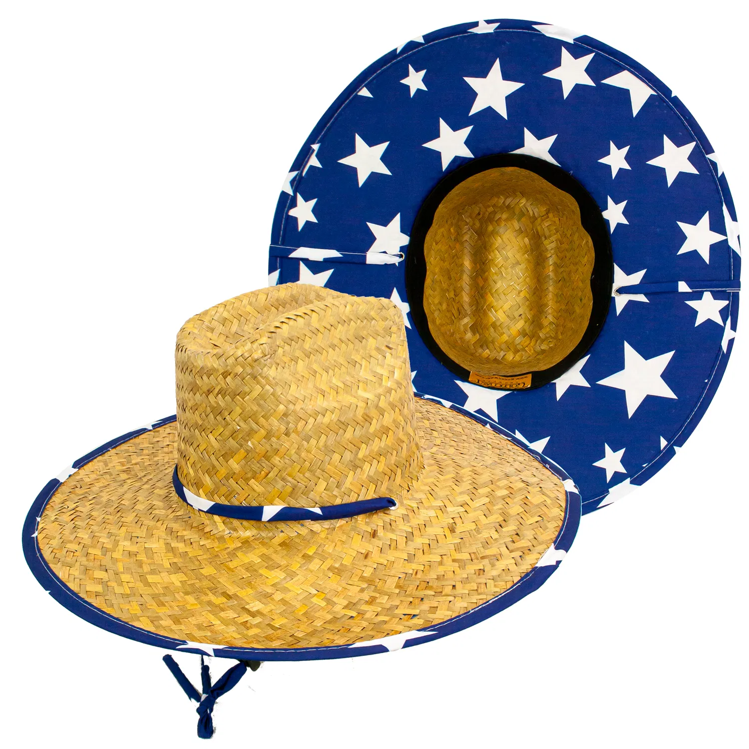 Blue Star Straw Lifeguard Hat - Grocery