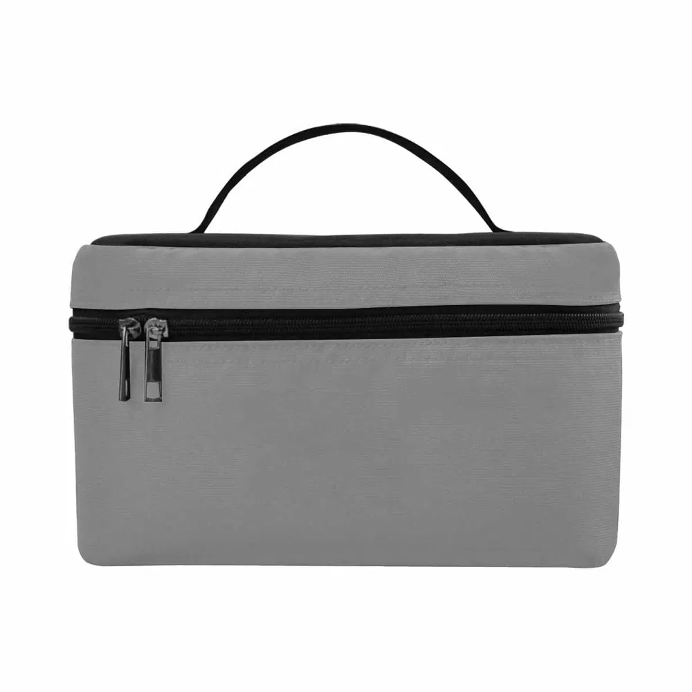 Cosmetic Bag, Gray Travel Case - Grocery