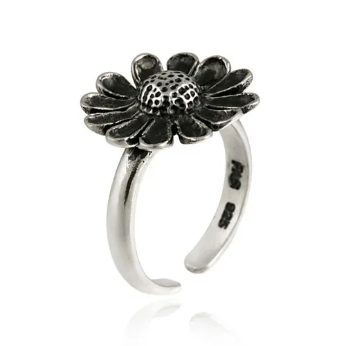 Sterling Silver Sun Flower Toe Ring - Grocery