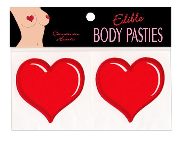 Edible Body Pasties Cinnamon Hearts - Grocery