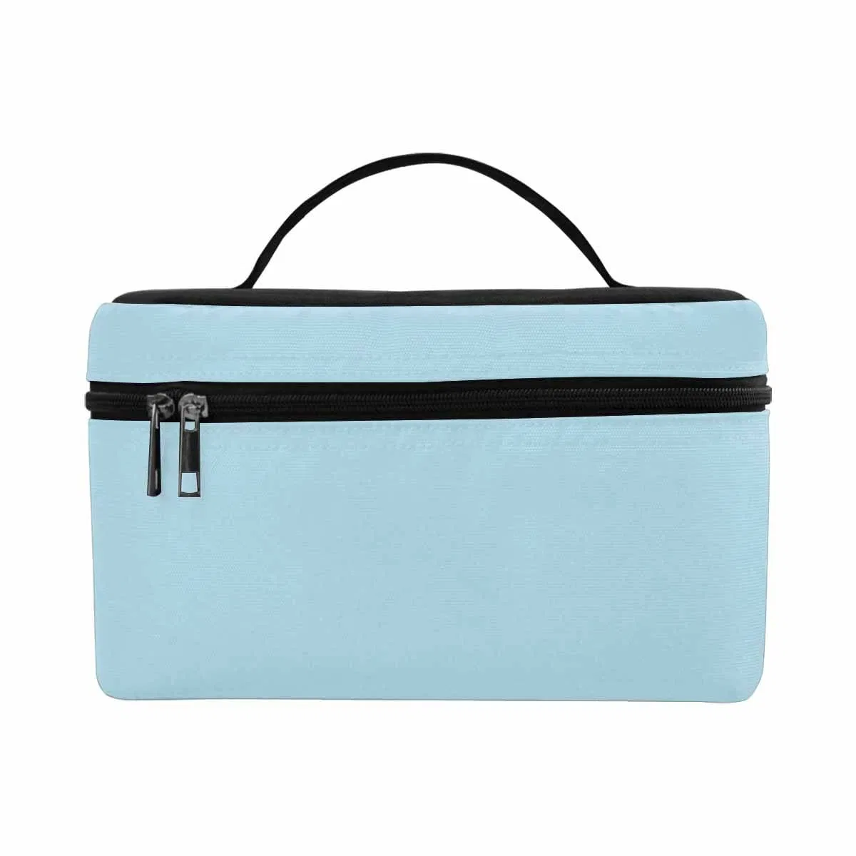 Cosmetic Bag, Light Blue Travel Case - Grocery