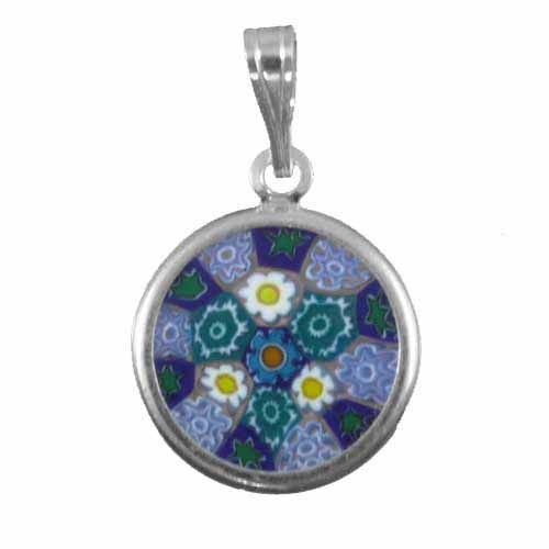 Murano glass circle Flower Pendant - Grocery