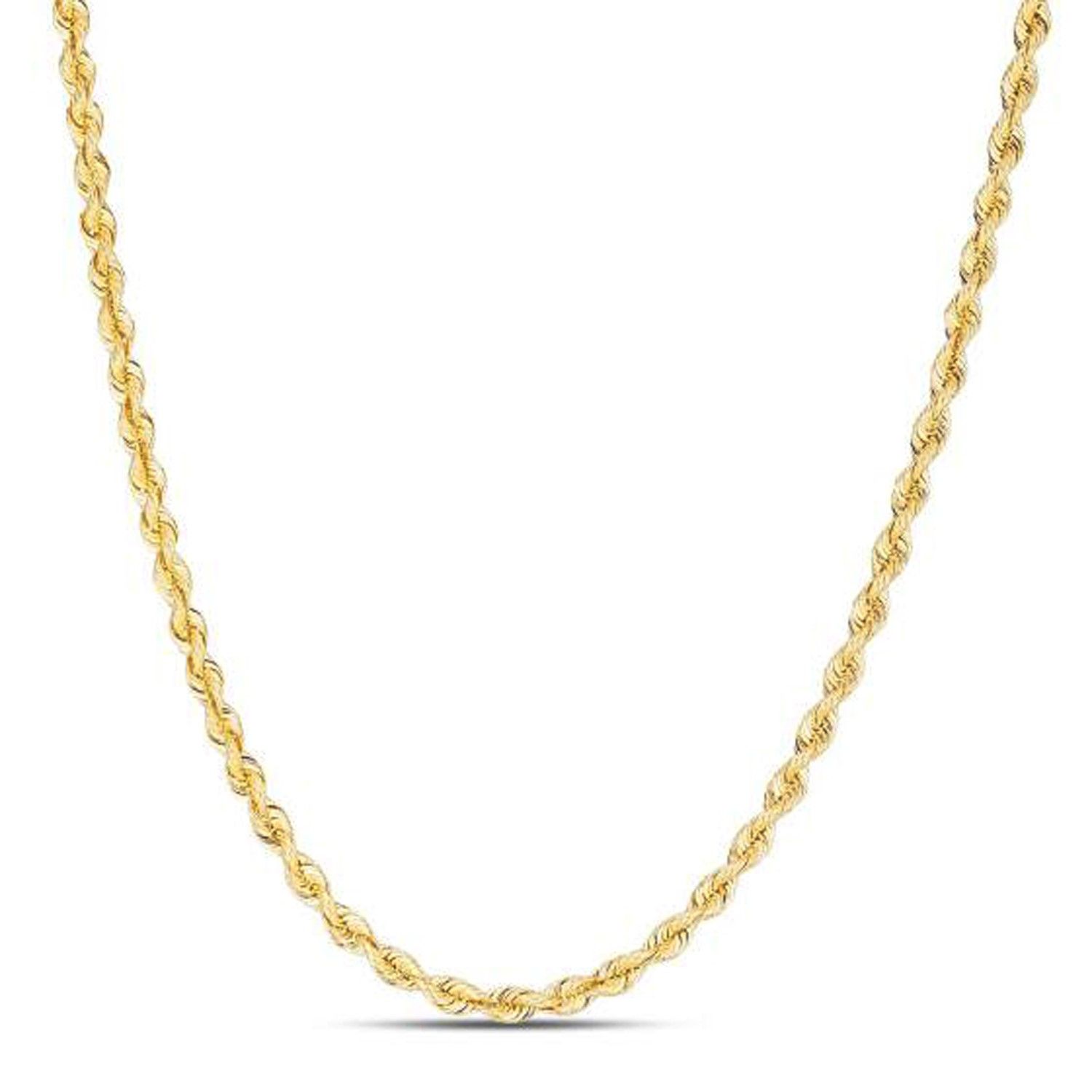 14k Yellow Gold Light Rope Chain (3.00 mm) - Grocery