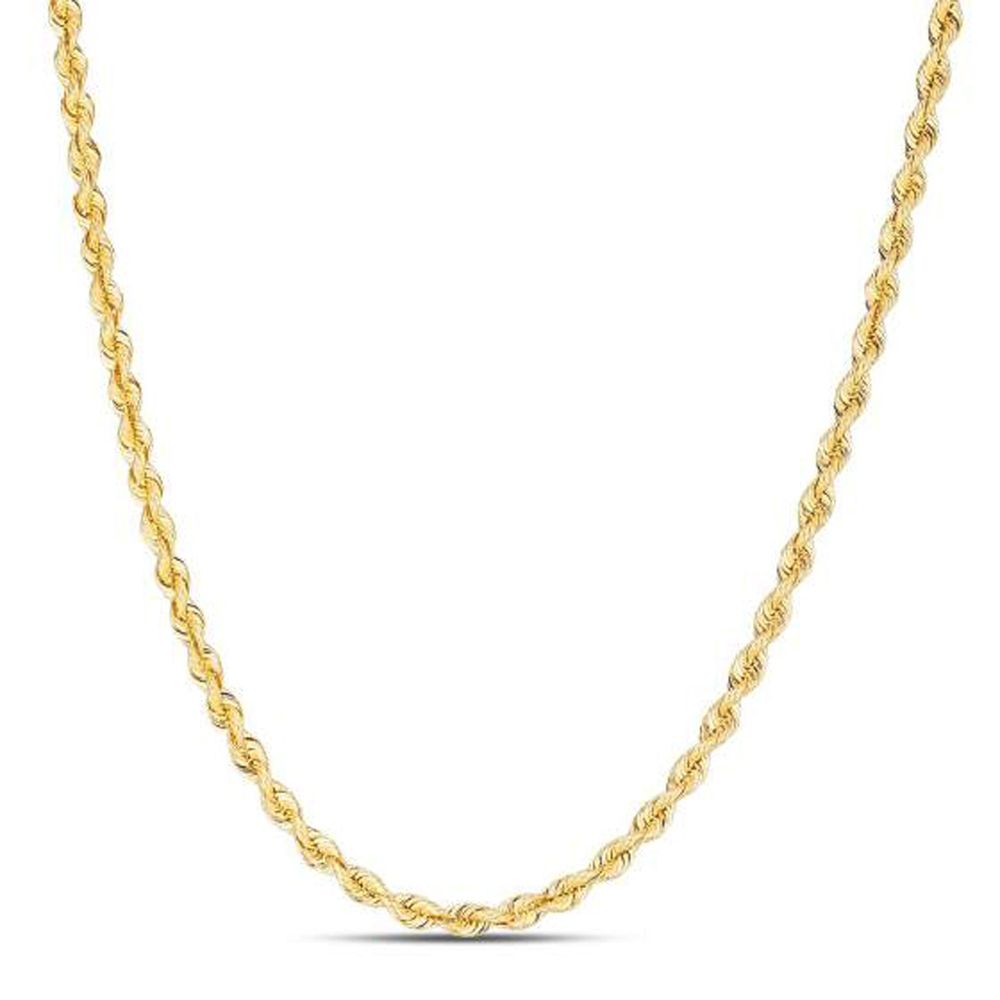 14k Yellow Gold Light Rope Chain (3.00 mm) - Grocery