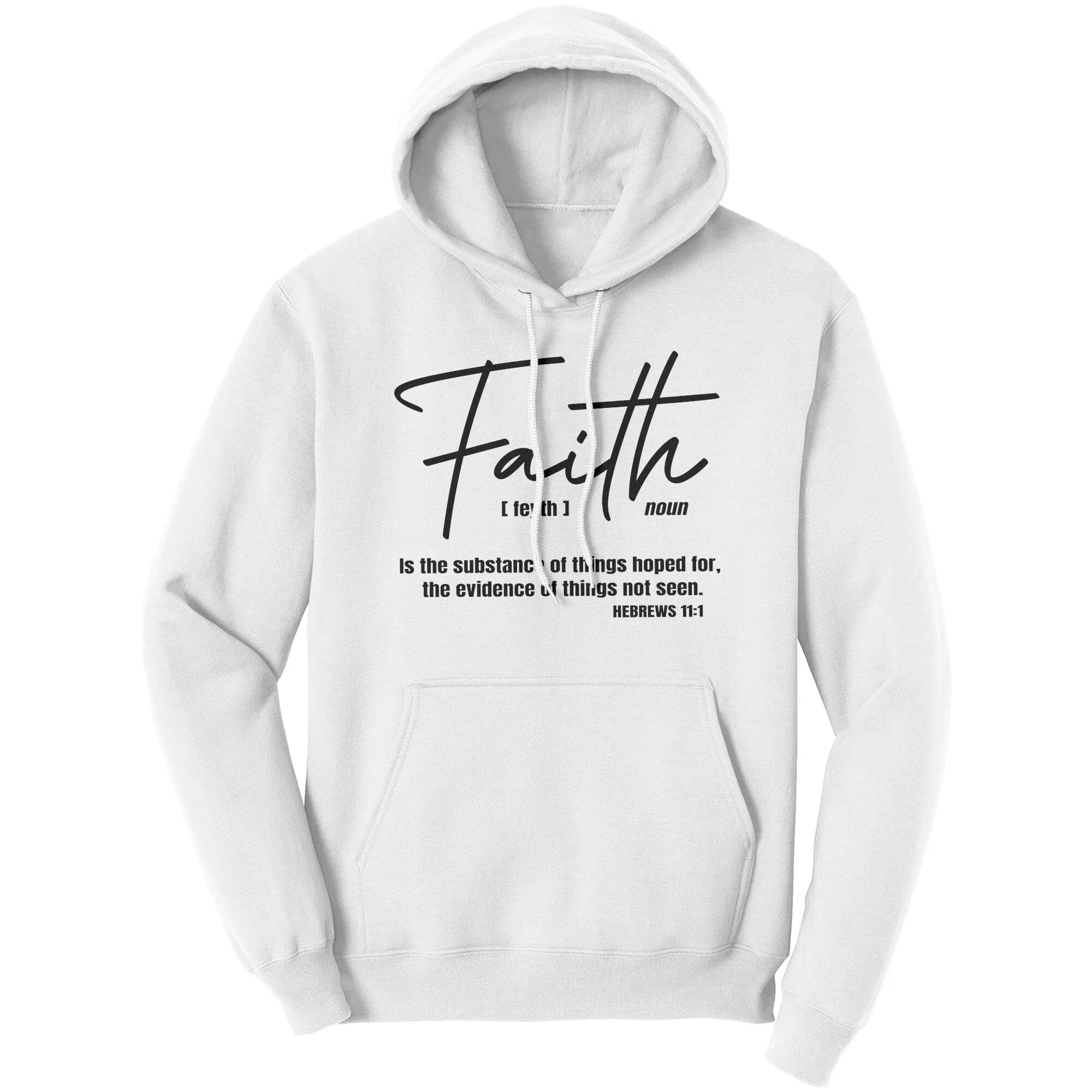 Graphic Hoodie Sweatshirt, Faith Hooded Shirt - Grocery