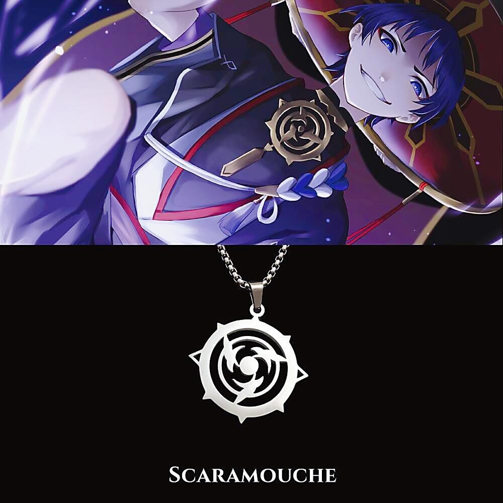 2023 New Genshin Impact Necklace For Teen Punk Cute Anime Cartoon Ghost Titanium Steel Necklace Jewelry Accessories For Men Gift - Grocery